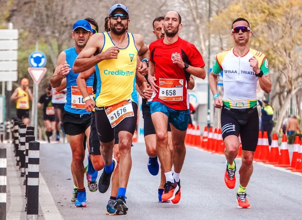 Runners at Kuala Lumpur Chartered Marathon