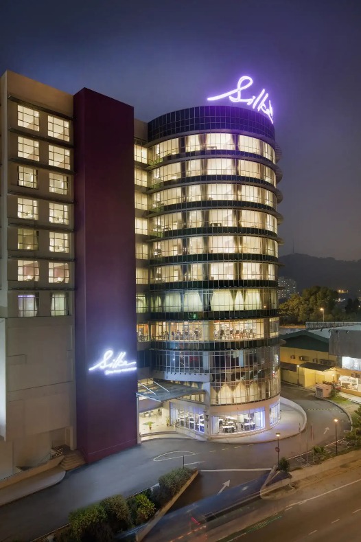 Nighttime facade of Silka Cheras Hotel, Kuala Lumpur