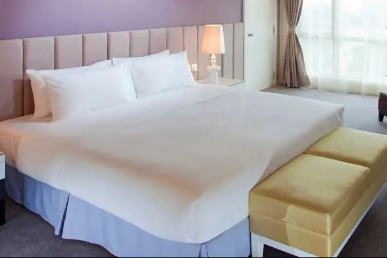 King bed and furnishings at Silka Cheras Deluxe Supreme