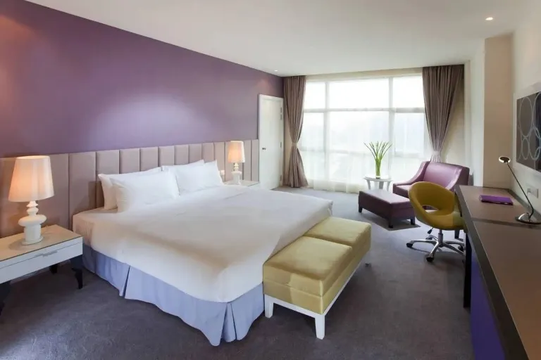 King bed and furnishings at Silka Cheras Deluxe Room