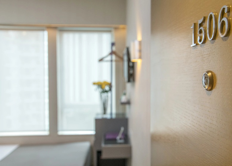 Guestroom and room number sign at Silka Far East Hotel