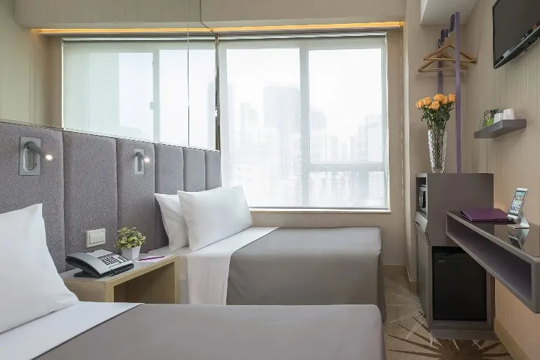 City-view twin beds at Silka Far East Hotel Superior Room