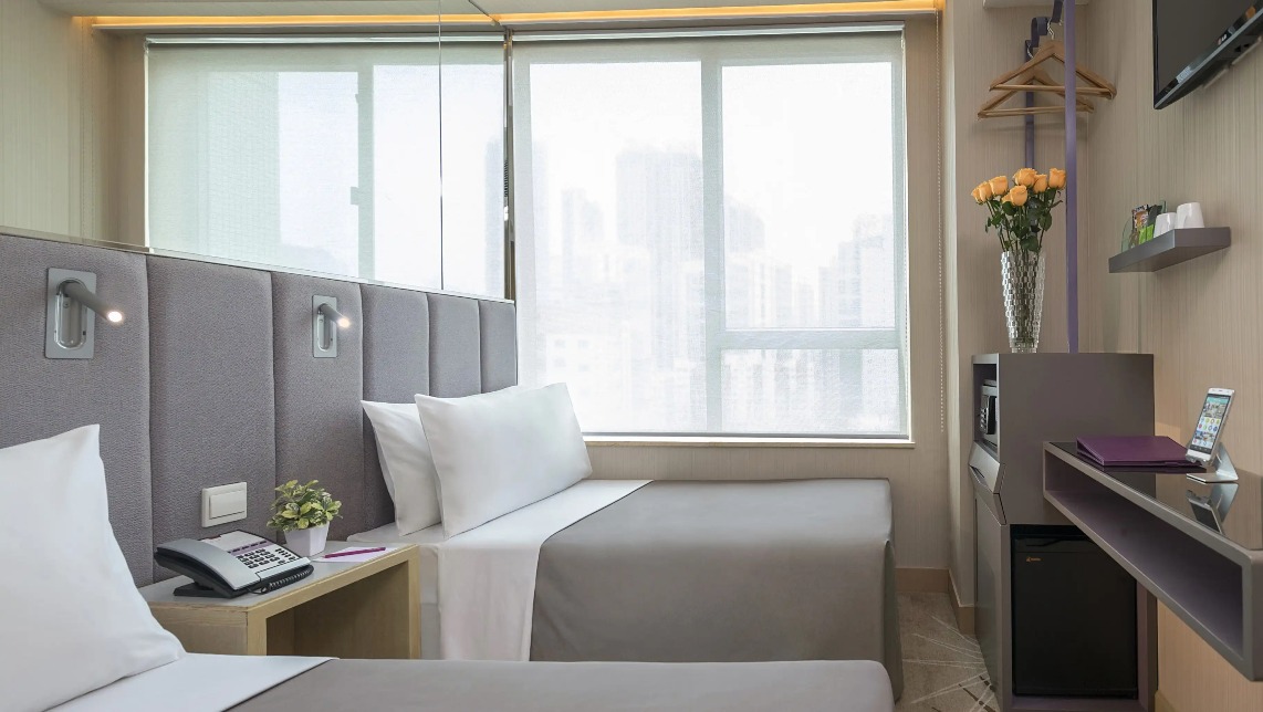 City-view twin beds at Silka Far East Hotel Superior Room