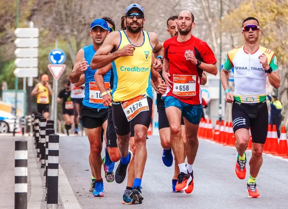 Runners at Kuala Lumpur Chartered Marathon