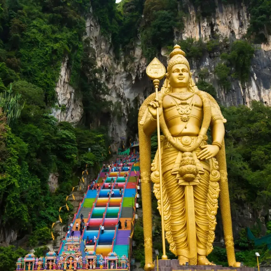 Lord Murugan statue at Batu Caves, Kuala Lumpur