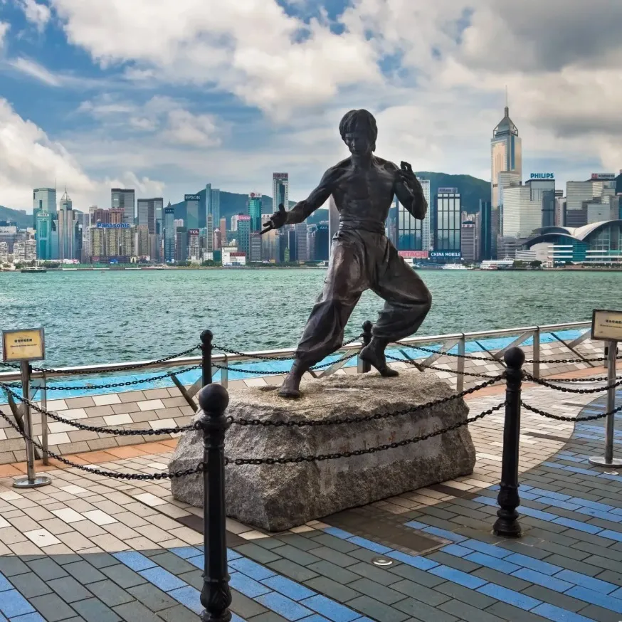 Statue of Bruce Lee in Avenue of Stars, Hong Kong