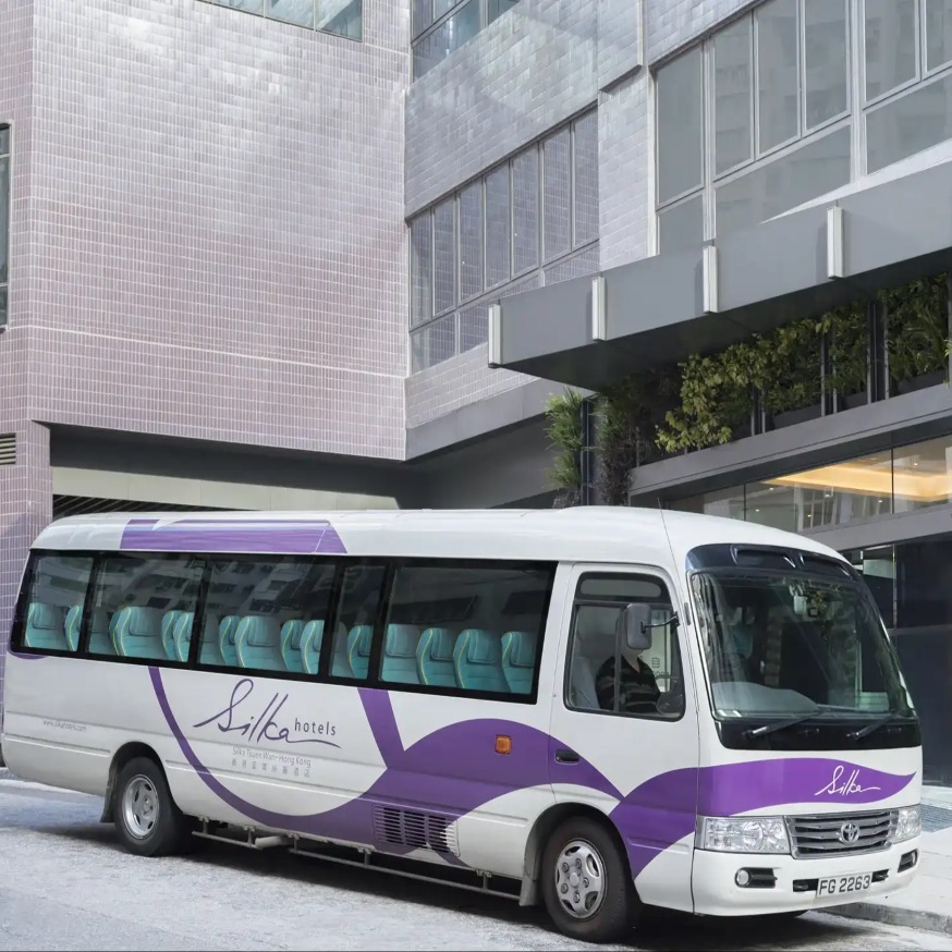 Complimentary shuttle bus service at Silka Tseun Wan