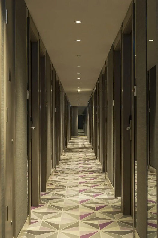 Corridor area of Guest rooms at Silka Tseun Wan