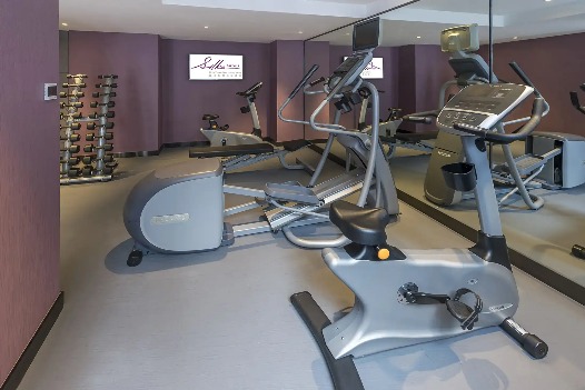 Well-equipped interior at Silka Tseun Wan Hotel gym