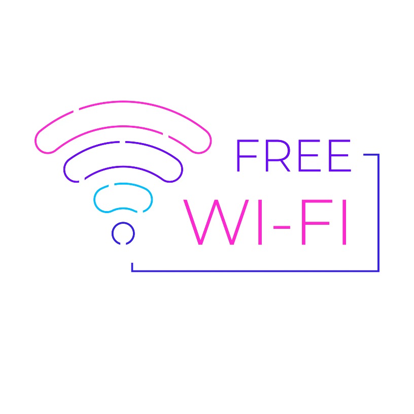 Visual indication of free Wi-Fi service